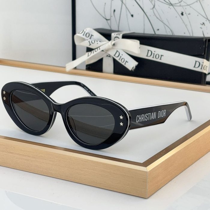 Dior Star Logo Acetate Fibre Cat eye sunglasses Top quality (Perfect Replica) - Image 2