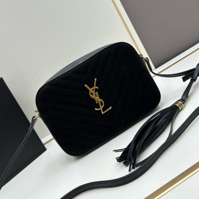 Sait Laurent YSL Suede Camera Bag (Perfect Replica) - Image 4