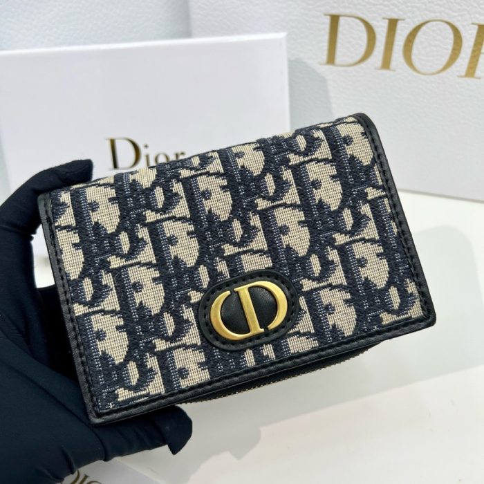 Dior 30 Montaigne Zipper Wallet(Perfect Replica)