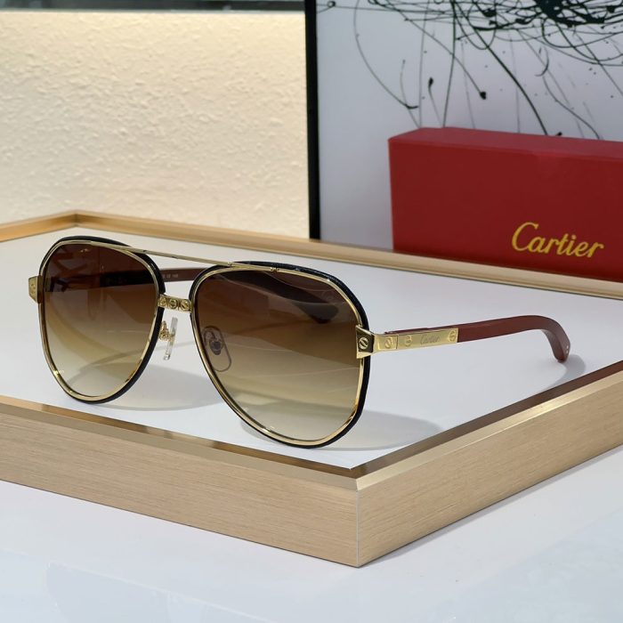 Cartier Aviator Metal Sunglasses Top quality (Perfect Replica) - Image 5