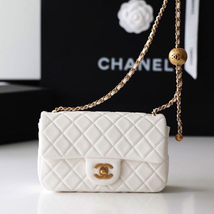 Chanel CF Calfskin Golden Ball 20CM(Perfect Replica) - Image 3