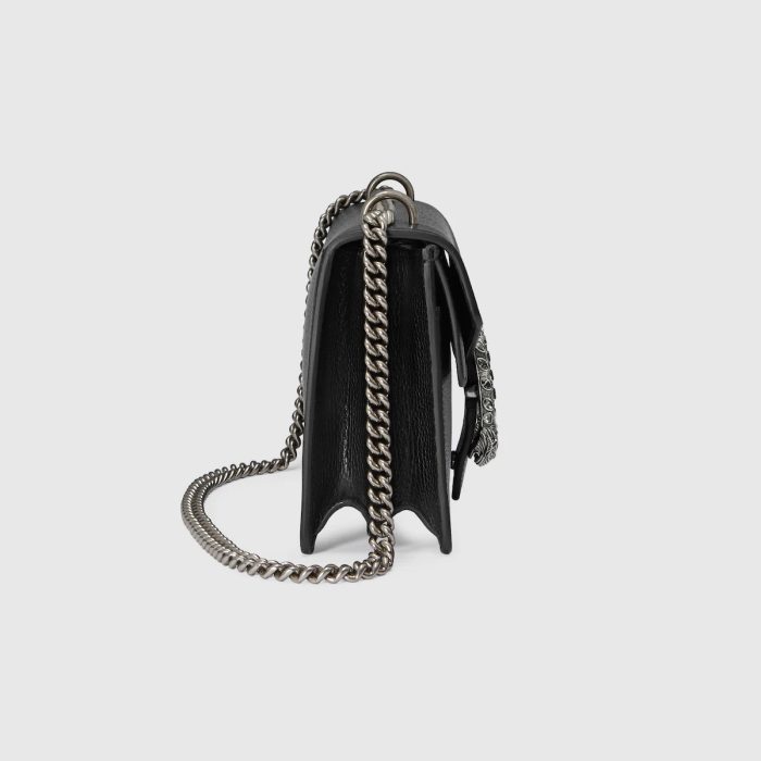 Gucci DIONYSUS GG Black Leather Small Shoulder Bag - Image 5