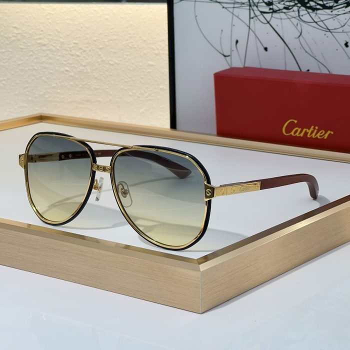 Cartier Aviator Metal Sunglasses Top quality (Perfect Replica) - Image 4