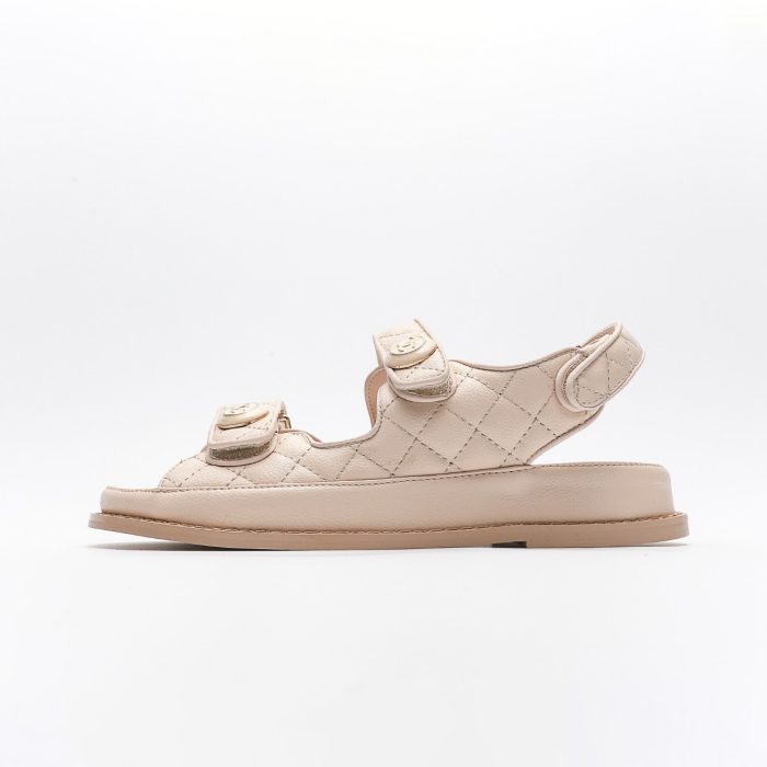 Chanel Velcro Slide Sandals Slippers Slide(Perfect Replica) - Image 4