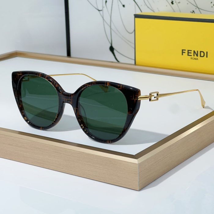 Fendi Slim Metal Mirror legs Sunglasses Top quality (Perfect Replica) - Image 3