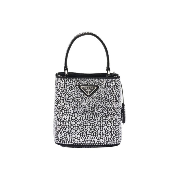 Prada Panier Crystal Tote Shoulder Messenger Bag (Perfect Replica) - Image 2