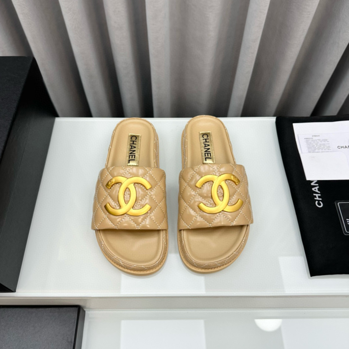 Chanel Gold Label Flat Bottom Fashion Sandals Slide£¨Perfect Replica£© - Image 8