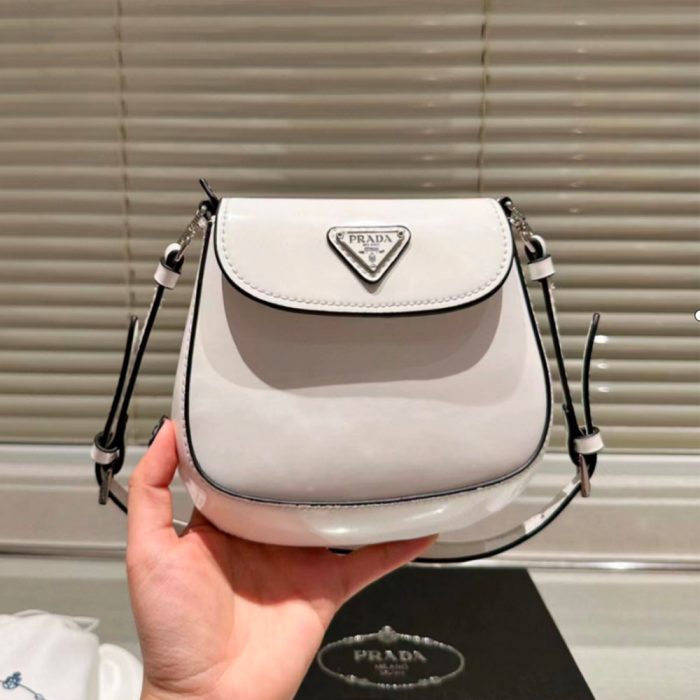 Prada Cleo Shiny leather shoulder bag(Perfect Replica)