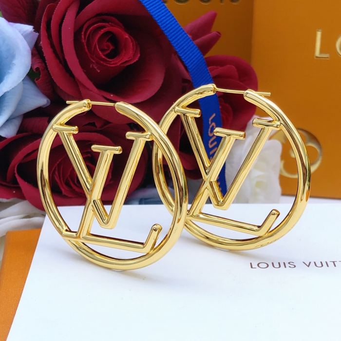 Louis Vuitton LV Circle Earrings (Perfect Replica) - Image 2