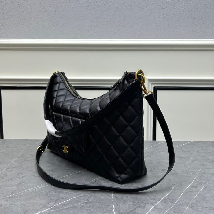 Chanel Hobo Calf Leather Shoulder Bag Handbag (Perfect Replica) - Image 5