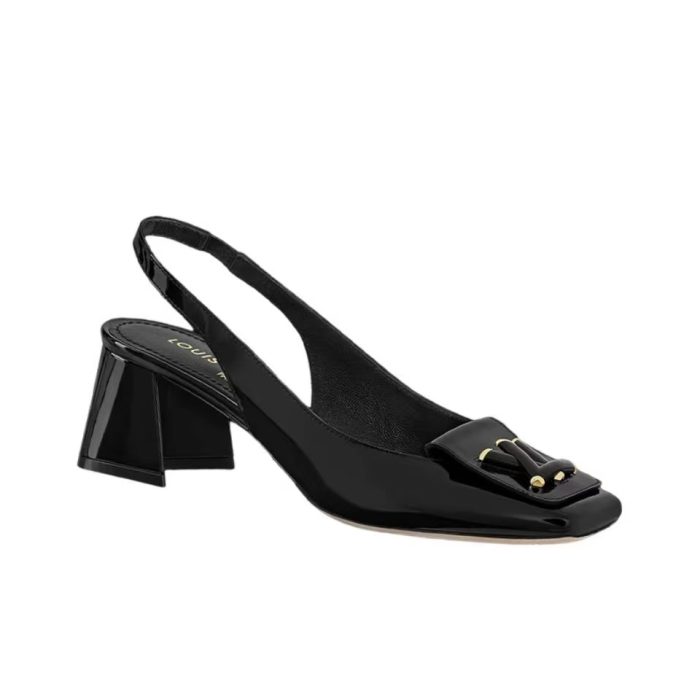 Louis Vuitton LV Half a Pack of Horseshoe Heels Slide Sandal (Perfect Replica) - Image 3