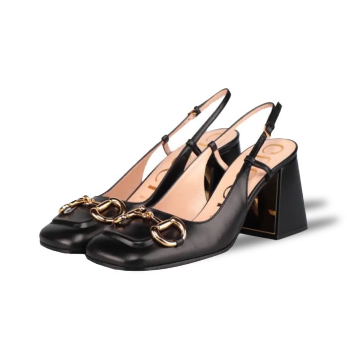 Gucci Buckle High Heels Slide Sandal (Perfect Replica) - Image 2