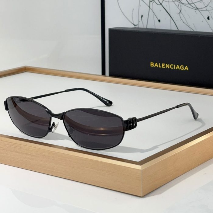 Balenciaga Metal Mirror leg hollowed Out B Letter Logo sunglasses Top quality (Perfect Replica)