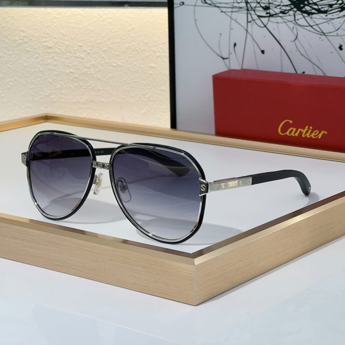 Cartier Aviator Metal Sunglasses Top quality (Perfect Replica) - Image 8