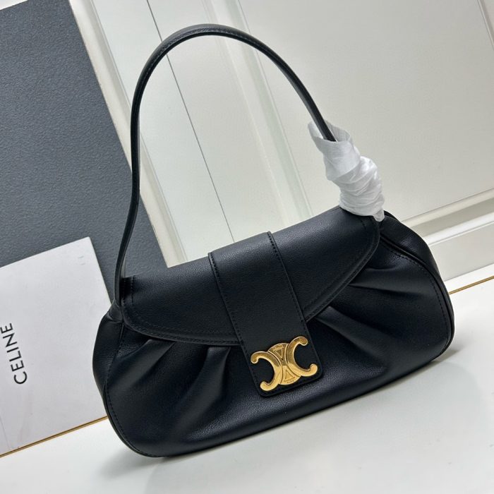 Celine Pebbled Leather Shoulder Bag (Perfect Replica) - Image 6