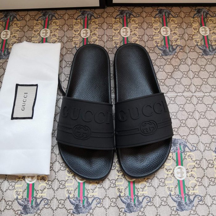 Gucci GG Wmns Rubber Slide Sandal 525140 (Perfect Replica)