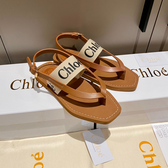 Chloe Logo Flip-flops Shoes Sandal (Perfect Replica)