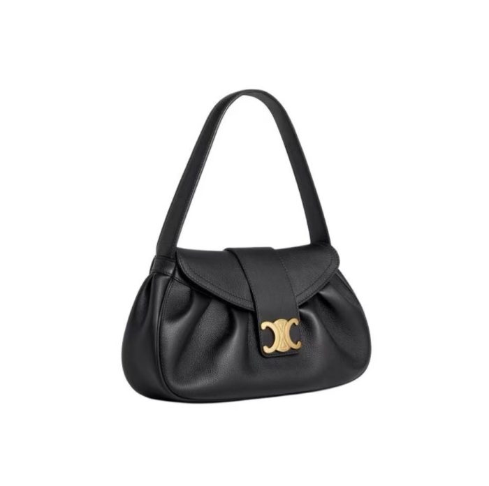 Celine Pebbled Leather Shoulder Bag (Perfect Replica) - Image 3