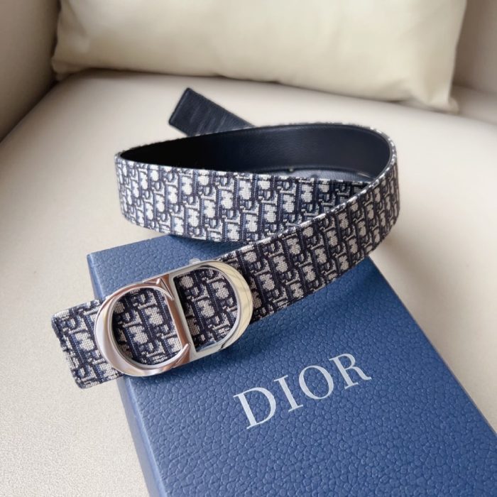 Dior Classic Printed Belt CD Steel Print 30MM - Image 2