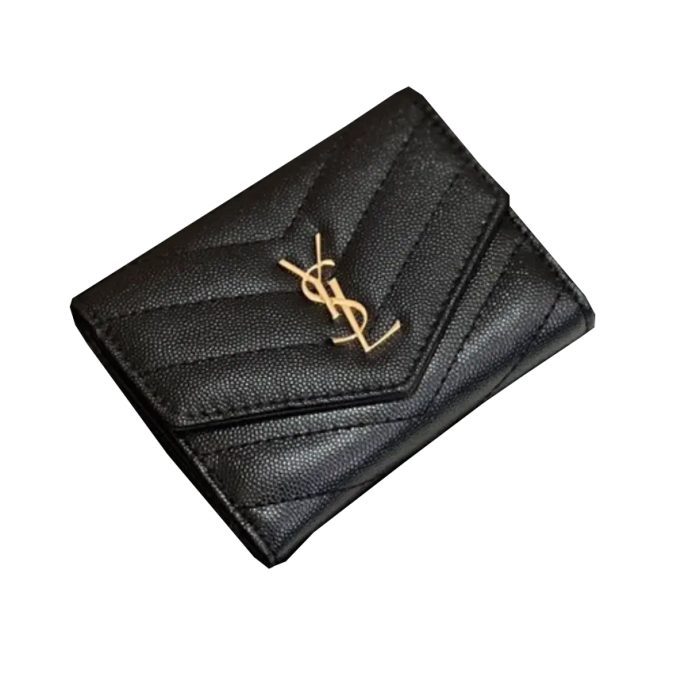 Saint Laurent YSL Classic Button Card Holder & Coin Wallet (Perfect Replica) - Image 2