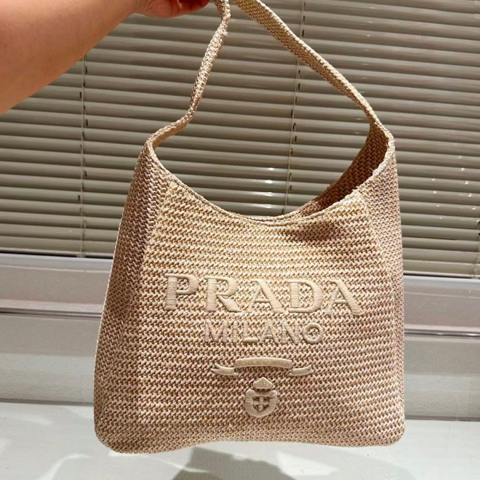 Prada Crochet Handbag Tote Bag