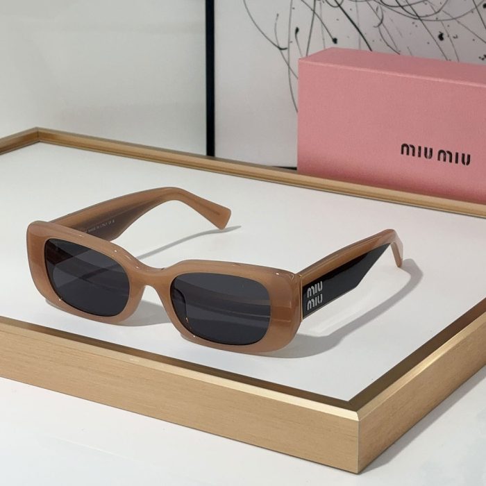 MIU MIU Mirror leg Logo Cat eye Sunglasses Top quality (Perfect Replica) - Image 5