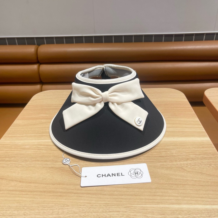 Chanel UV Outdoor Riding Sun Hat With Empty Top And Large Brim Sunhat (Perfect Replica)