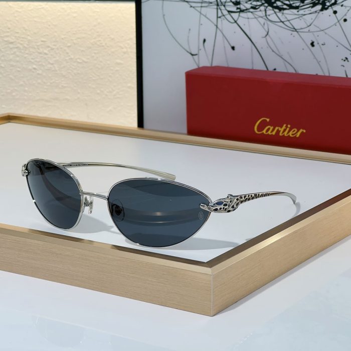 Cartier Metal Cutout Frame Sunglasses Top quality (Perfect Replica) - Image 5