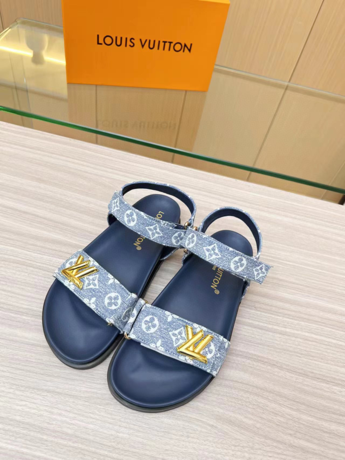 Louis Vuitton LV Sunset Beach Sandals Slide(Perfect Replica) - Image 7