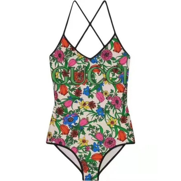 Louis Vuitton LV Buckle Style Split Swimsuit Swimwear(Perfect Replica) - Image 2