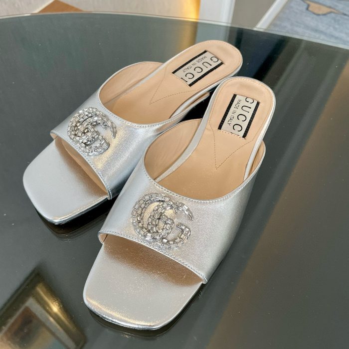 Gucci Leather Sandals Slide Sandal (Perfect Replica)