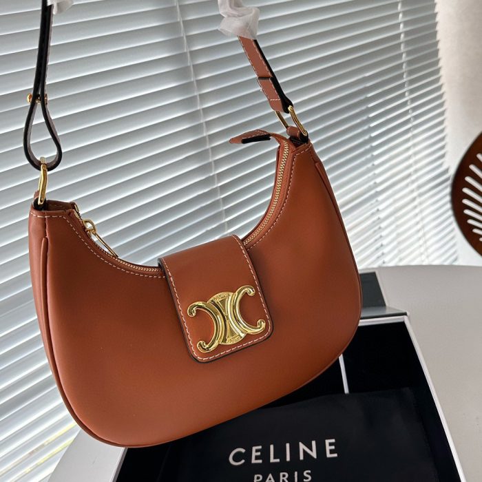 Celine Triomphe Canvas&Leather hand shoulder bag (Perfect Replica) - Image 5