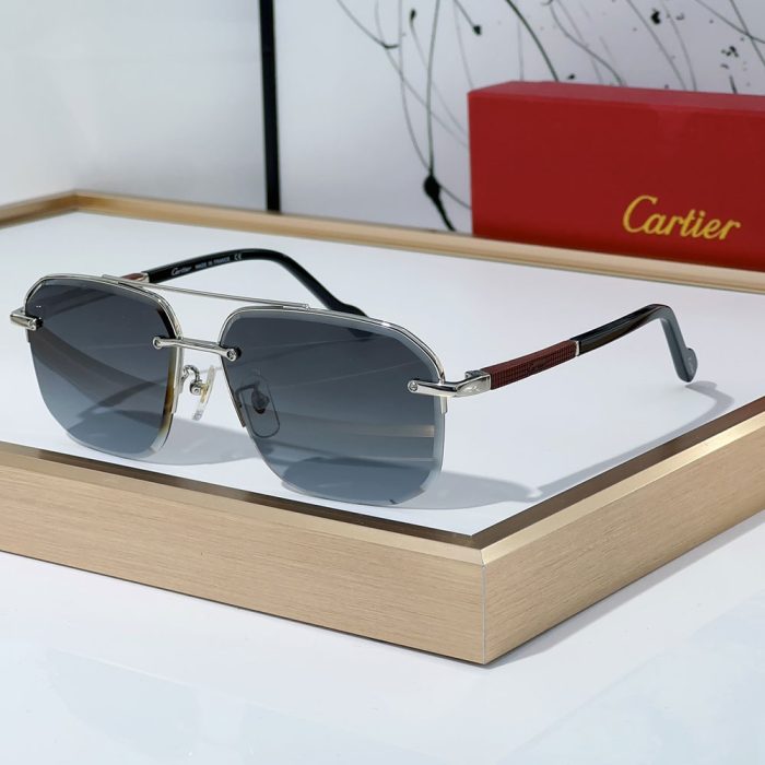 Cartier Metal Color Matching Mirror Legs Sunglasses Top quality (Perfect Replica) - Image 5