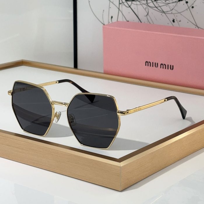 MIU MIU Polygon slim Frame Sunglasses Top quality (Perfect Replica) - Image 3