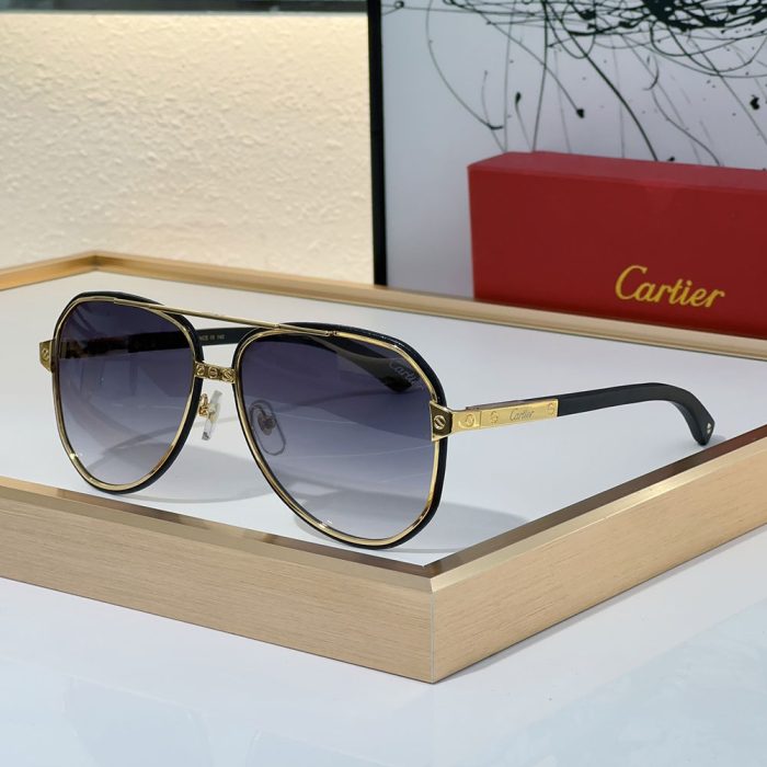 Cartier Aviator Metal Sunglasses Top quality (Perfect Replica) - Image 3