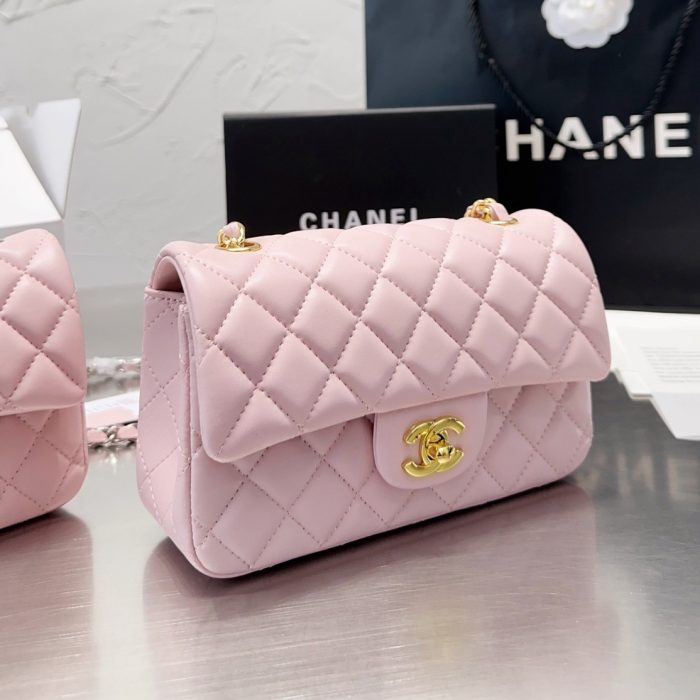 Chanel Classic Pink Flag Bag Small 20cm- (Perfect Replica)