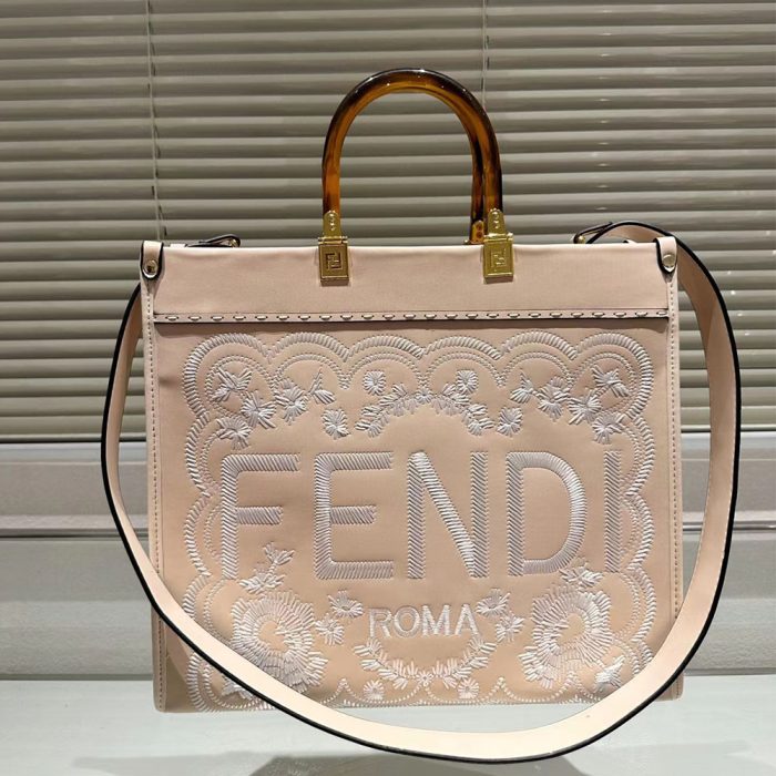 FENDI Sunshine Flower Embroidery Bag Medium(Perfect Replica)