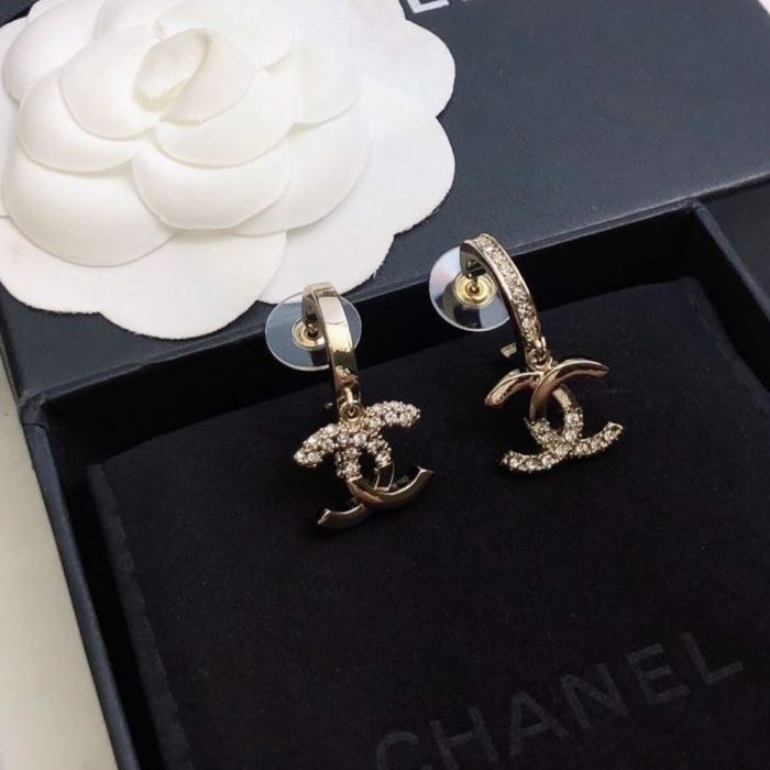 Chanel diamond earrings