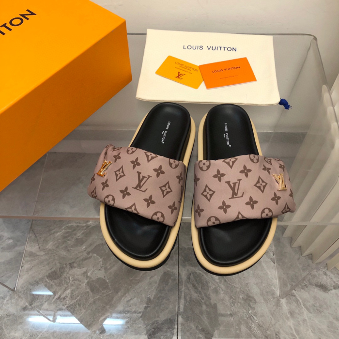 Louis Vuitton LV Pollow Nylon Velcro Slide Sandal(Perfect Replica) - Image 4