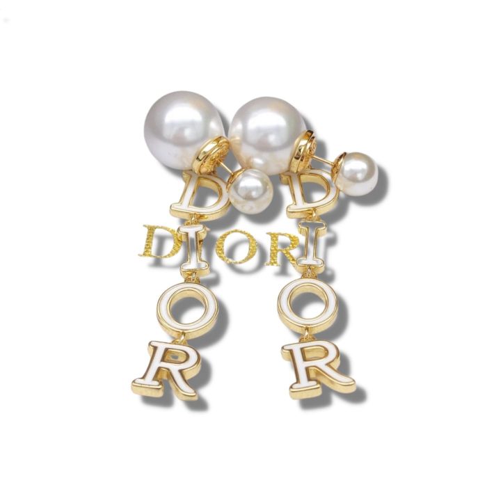 Dior 21 Autumn Earrings Gold For Women Jewelry (Perfect Replica)