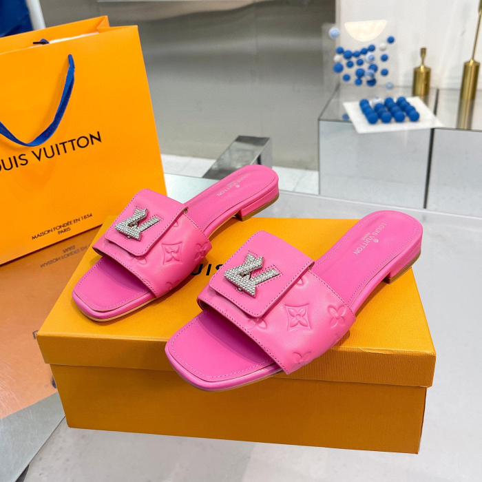 Louis Vuitton LV Comfortable Leather Flip-fFops Slide Sandal (Perfect Replica) - Image 6