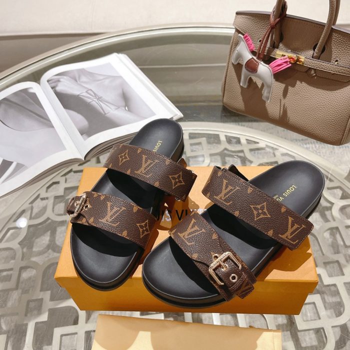 Louis Vuitton LV Bom Dia Fashion Flat Flip-flops Slide Sandal (Perfect Replica)