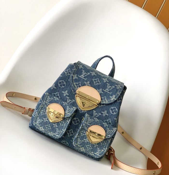 Louis Vuitton LV VENICE Denim Backpack M46836(Perfect Replica) - Image 3