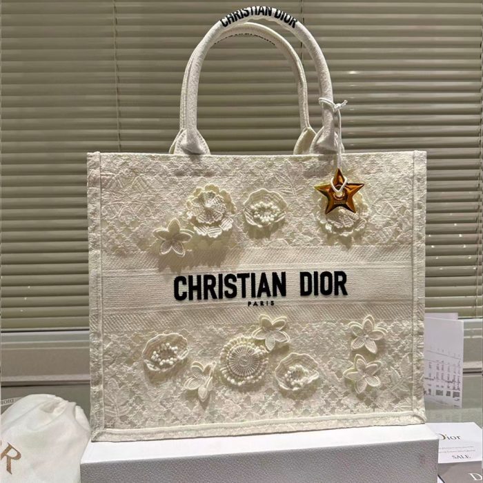 Dior Book Tote D-Lace Macrame(Perfect Replica) - Image 7