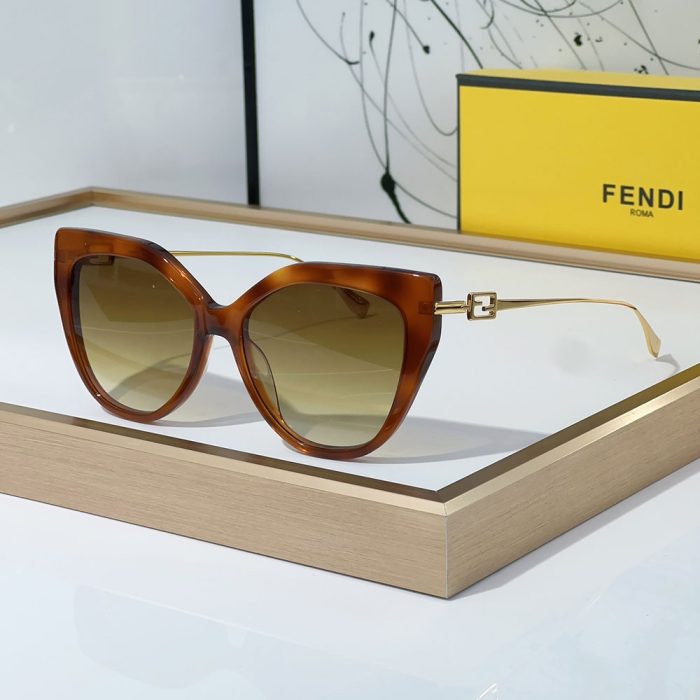 Fendi Thin-framed Sheet Metal on The Sides Sunglasses Top quality (Perfect Replica)