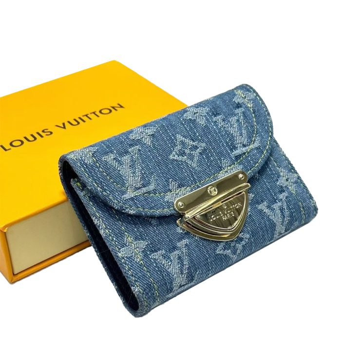 Louis Vuitton LV Monogram Jacquard Denim Money Clip (Perfect Replica)