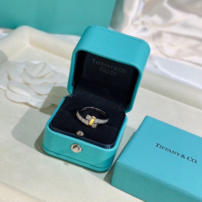 Tiffany rings crossover bicolor 6/7/8/9(Perfect Replica) - Image 3