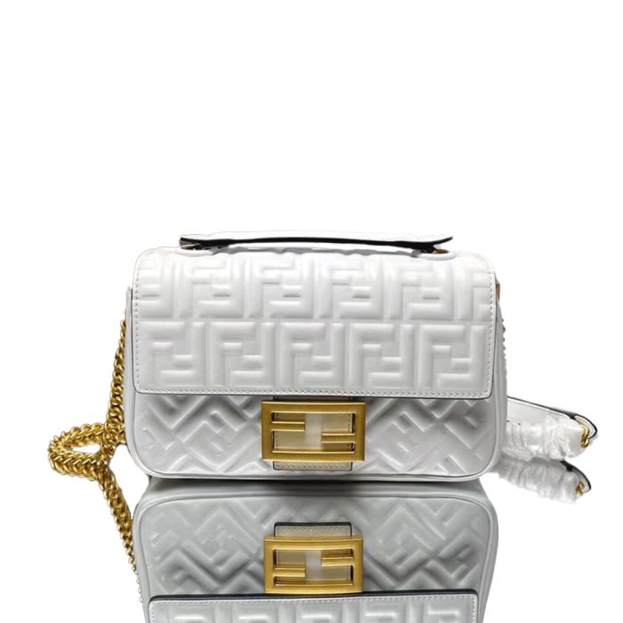 Fendi Mid-length Baguette ChainFF Theme Pattern Bag (Perfect Replica)