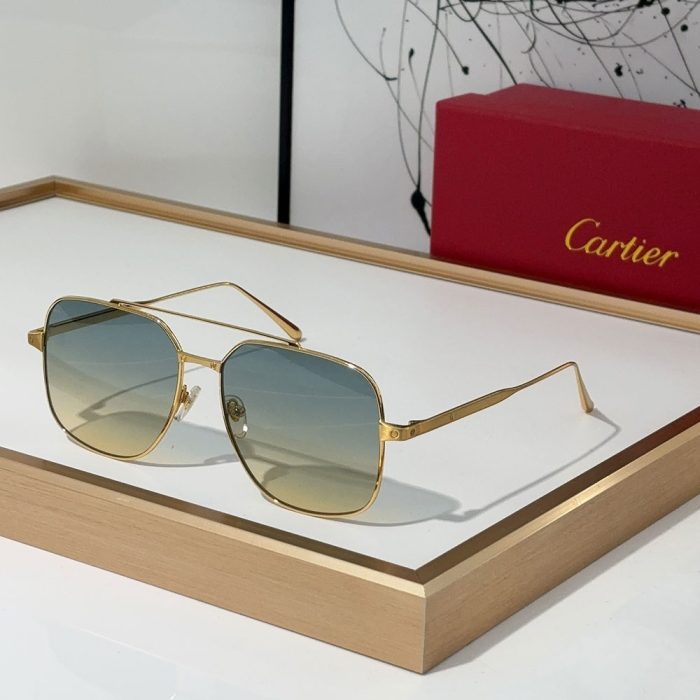 Cartier Slim Metal Frame sunglasses Top quality (Perfect Replica) - Image 2