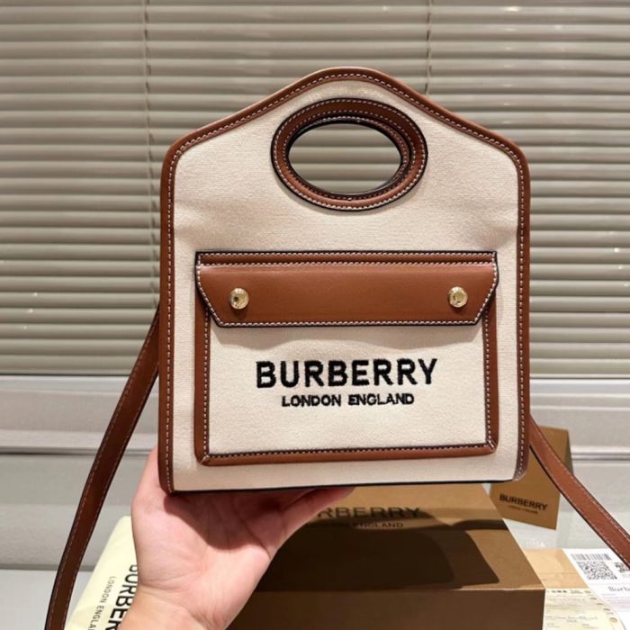 Burberry VintagePocket Bag Mini(Perfect Replica) - Image 4